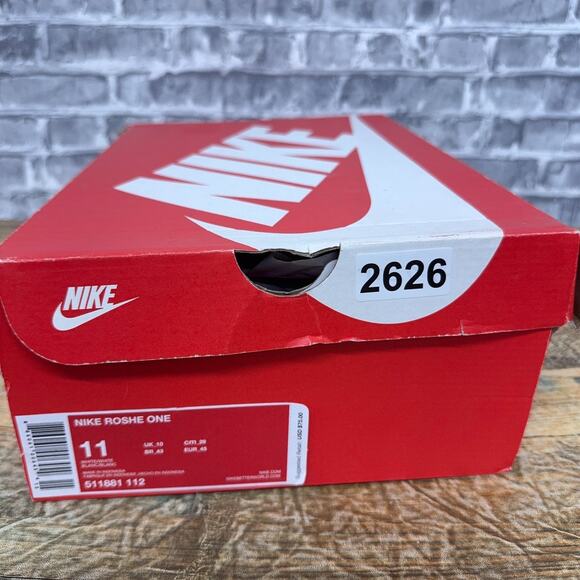 Nike Roshe One Triple White Tie Dye Custom 511881-112 Mens Size 11 New - Picture 9 of 10